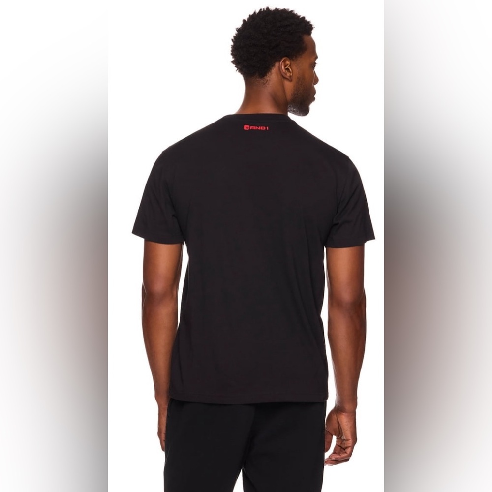 AND1 Men's and Big Men's Active Stenciled Graphic T-Shirt - Picture 3 of 6